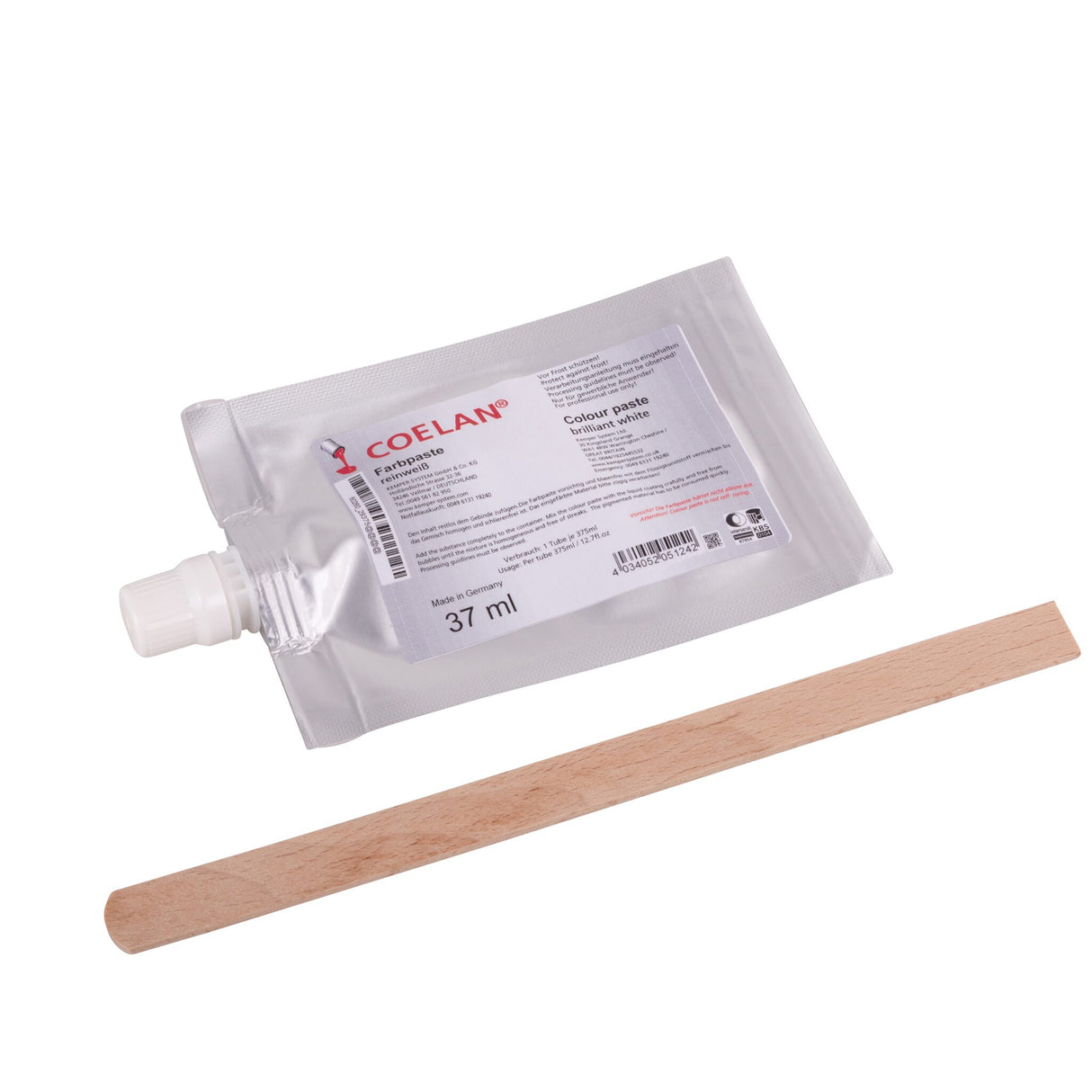 COELAN Farbpaste 375 ml zum Einfärben von Bootsbeschichtungen, Farbpigment, individuelle Farbtöne möglich - reinweiß, mahagonibraun, feuerrot, perlweiß, himmelblau