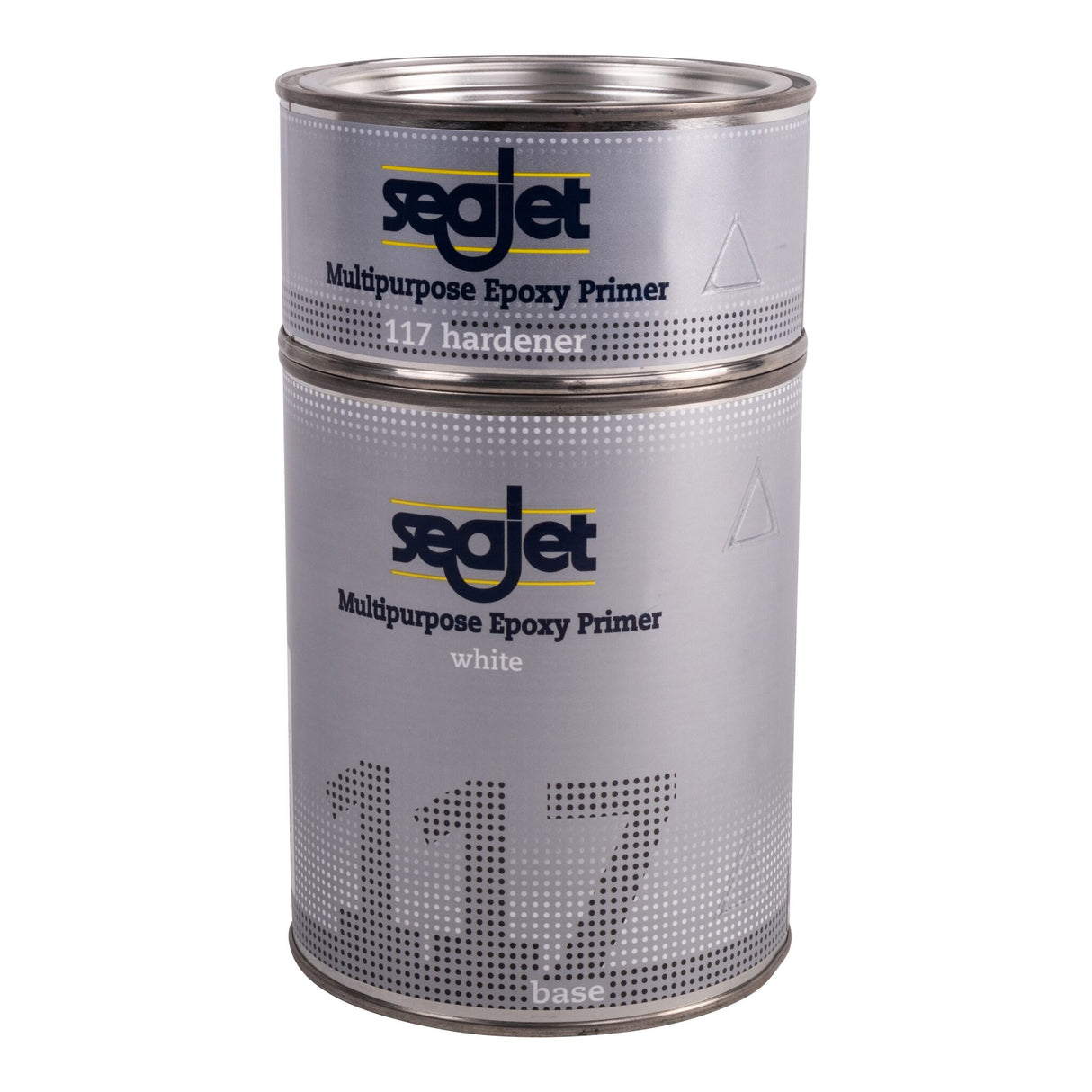 Seajet 117 Multipurpose Epoxy Primer für dauerhafte Wasserbeständigkeit, Grundierung für Zwei-Komponenten-Lacke, abriebfeste Beschichtung - weiß oder silber, 1 - 2.5 l