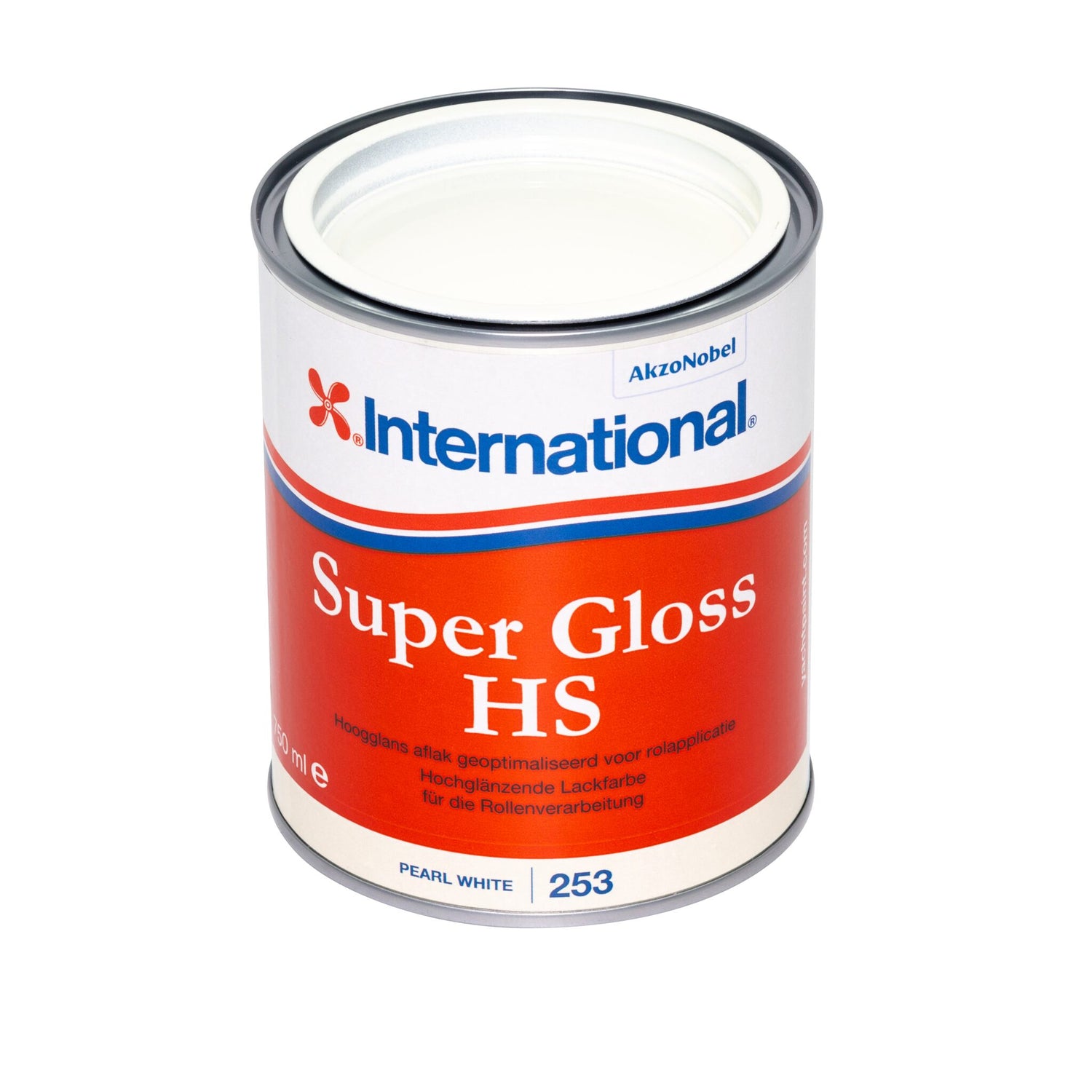 International Super Gloss HS Hochglänzende Lackfarbe, Bootslack mit geringem VOC-Anteil - 750 ml – 2,5 l (Optional mit Zubehör)  
thames green, artic white, atlantic blue, whale grey, pearl white, weiß, ocean blue, schwarz, lighthouse red,