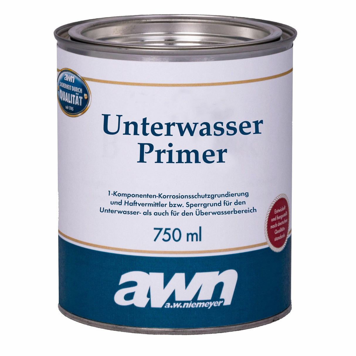 awn Antifouling Primer Unterwasser-Grundierung, Haftvermittler, schnelltrocknend für GFK, Holz und Stahl - 0,75 - 2,5 Liter