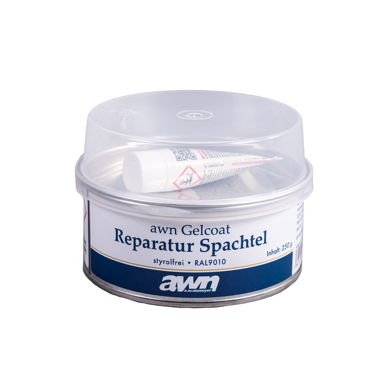 Gelcoat Spachtel styrolfrei, Reparaturmasse für Gelcoat, UV- und witterungsbeständig - reinweiß oder cremeweiß