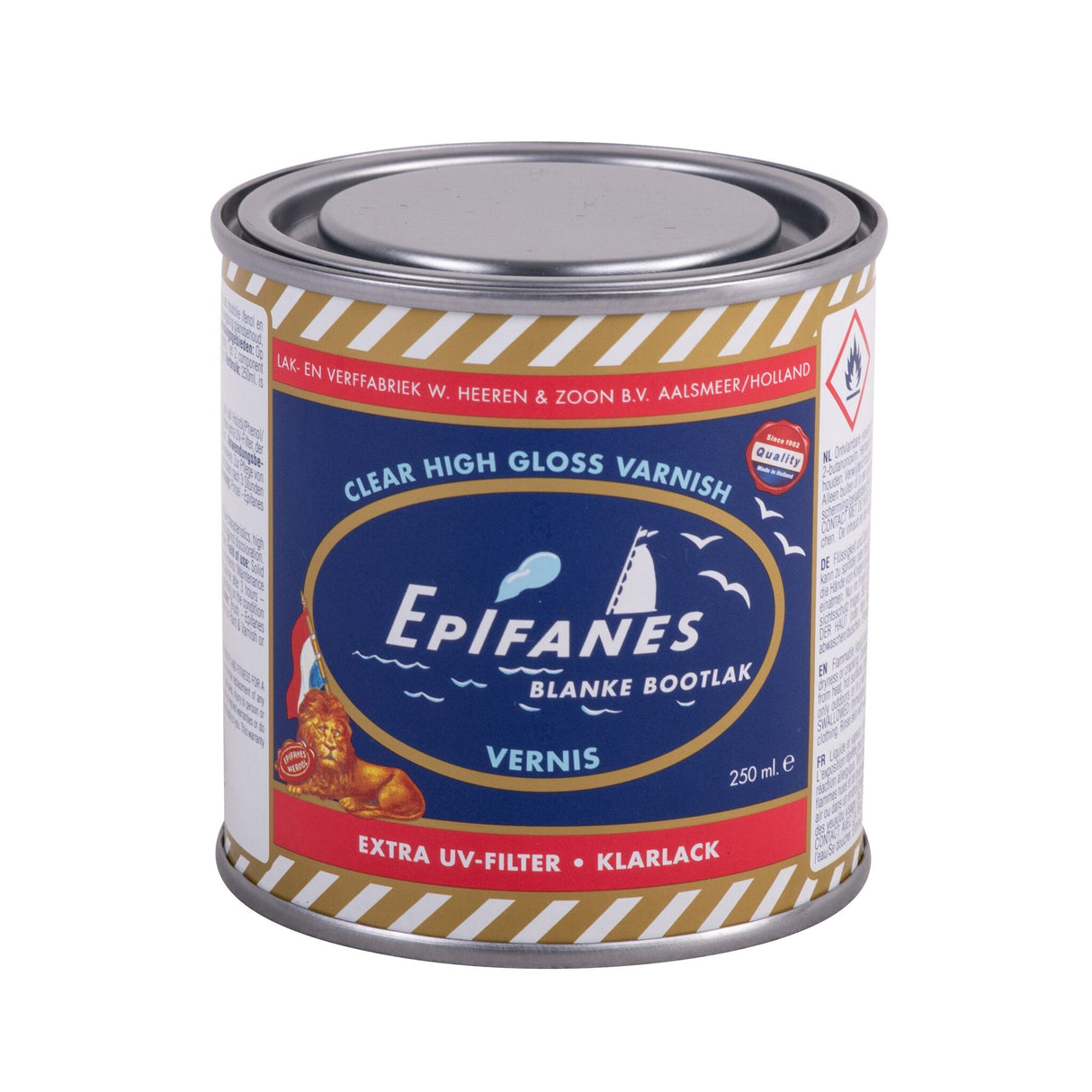 EPIFANES Bootslack klar, hochglänzend, mit UV-Filter, wetterfest, für Innen- und Außenbereiche - 250 - 1000 ml