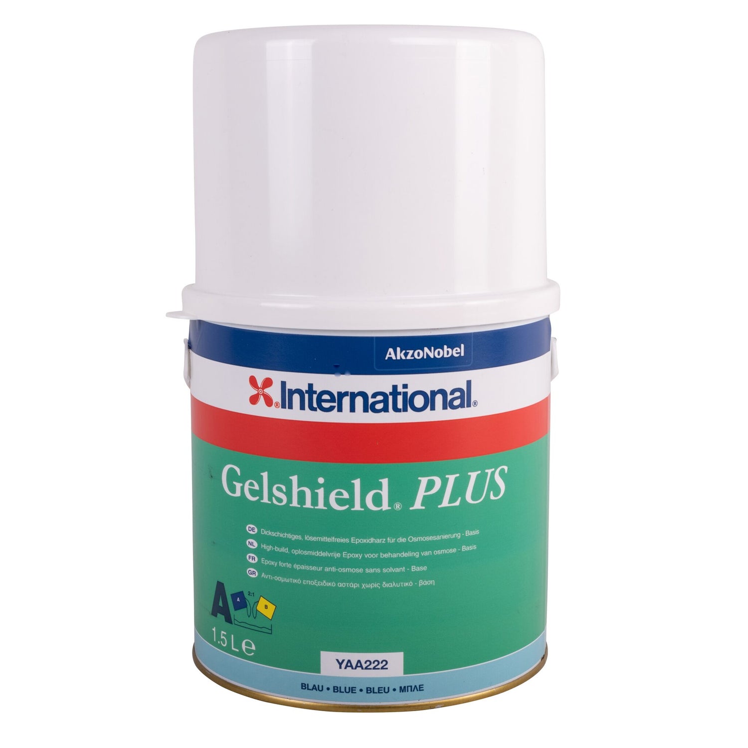 International Gelshield Plus Epoxidharz, lösemittelfrei, für Osmosesanierung - grün oder blau