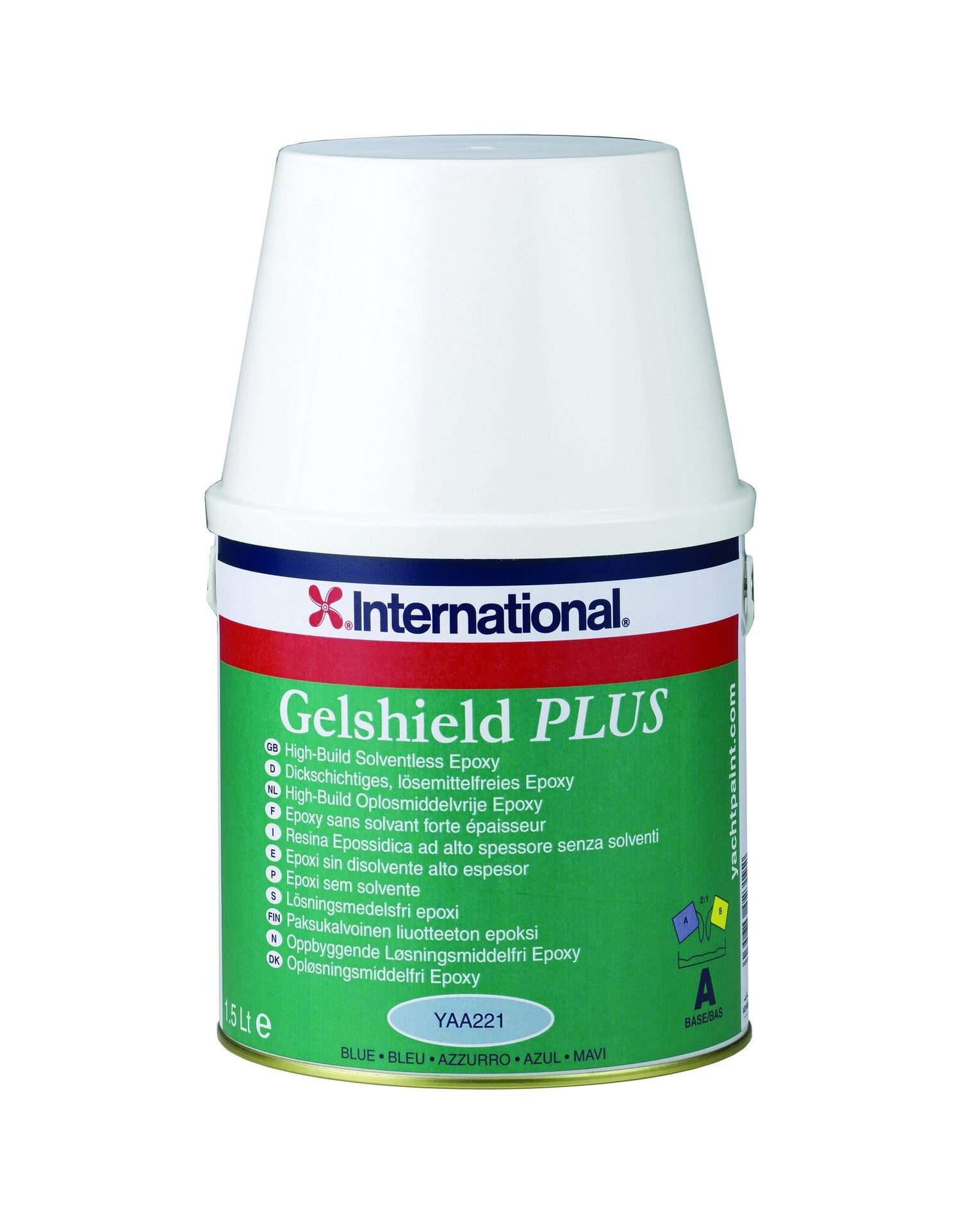 International Gelshield Plus Epoxidharz, lösemittelfrei, für Osmosesanierung - grün oder blau