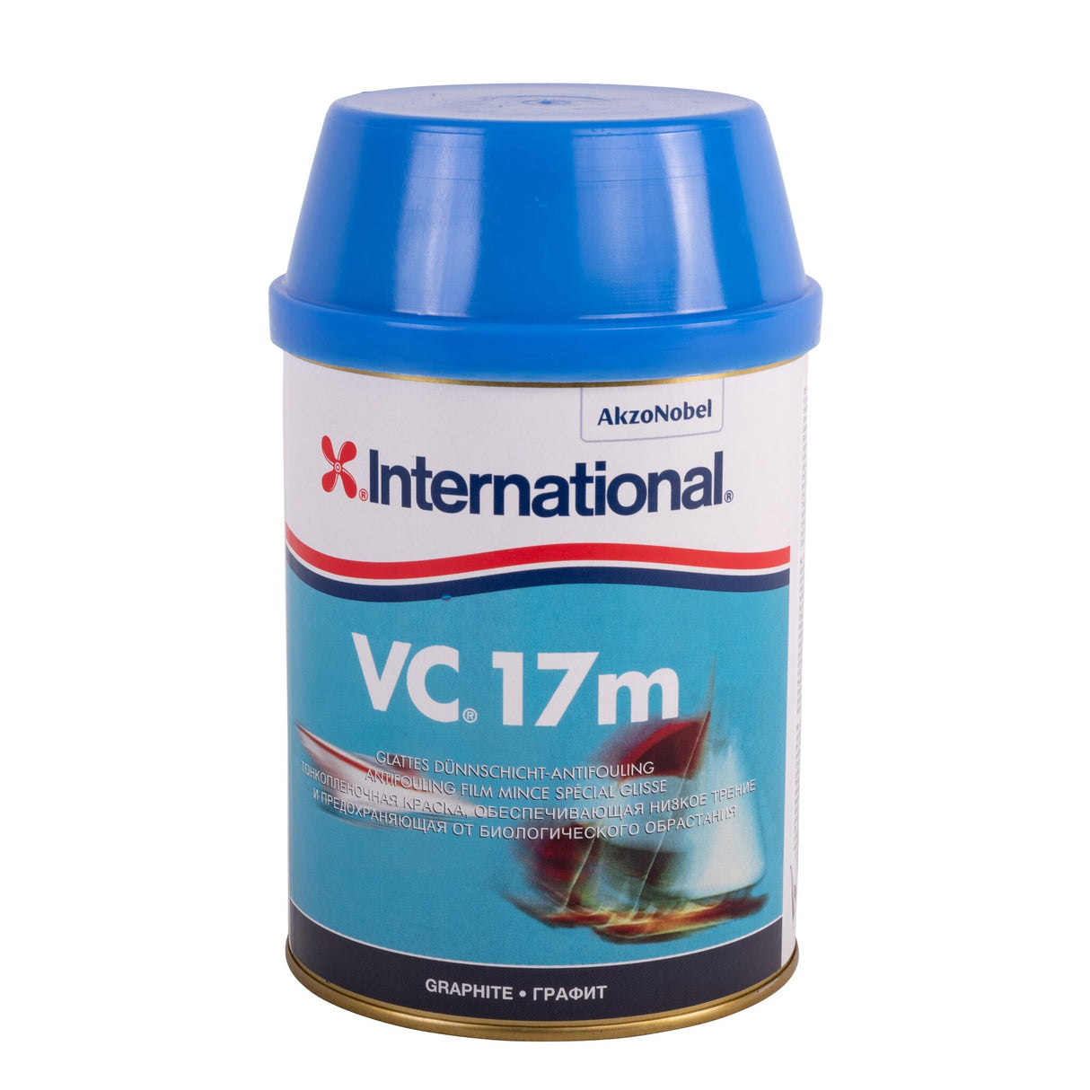 International VC 17m® thin-film antifouling for motor and sailboats, lighter growth conditions, sand-free application - 0.75 - 2 l (optional with hose)
graphite or blue