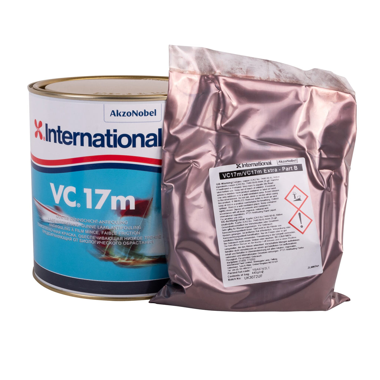 International VC 17m® thin-film antifouling for motor and sailboats, lighter growth conditions, sand-free application - 0.75 - 2 l (optional with hose)
graphite or blue