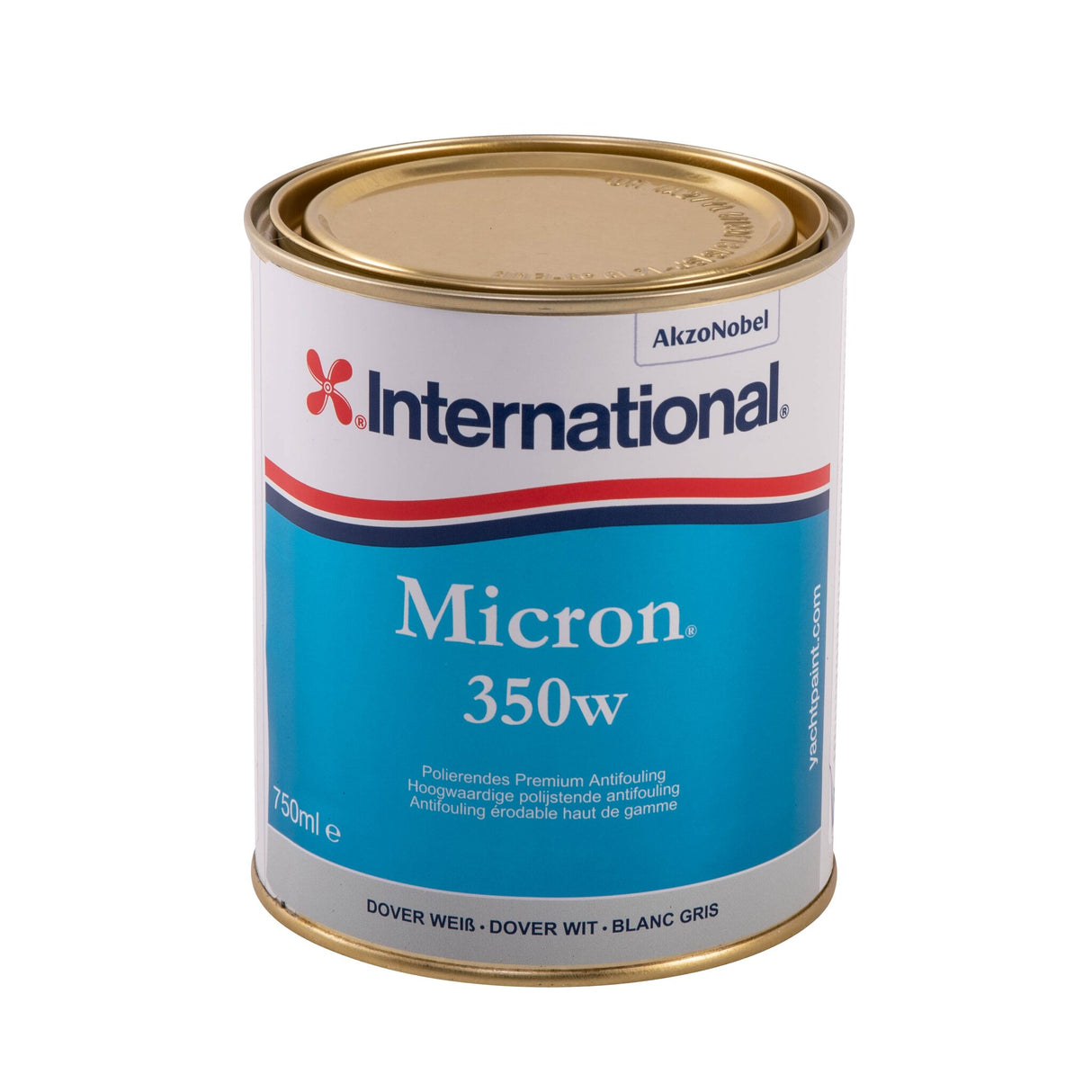 International Antifouling Micron 350, selbstpolierendes Antifouling für GFK, Holz, Stahl und Blei, effektiver Schutz vor Bewuchs - 0.75 - 2.5 Liter, rot, dover-weiß, blau, schwarz, marineblau, dunkelgrau, grün
