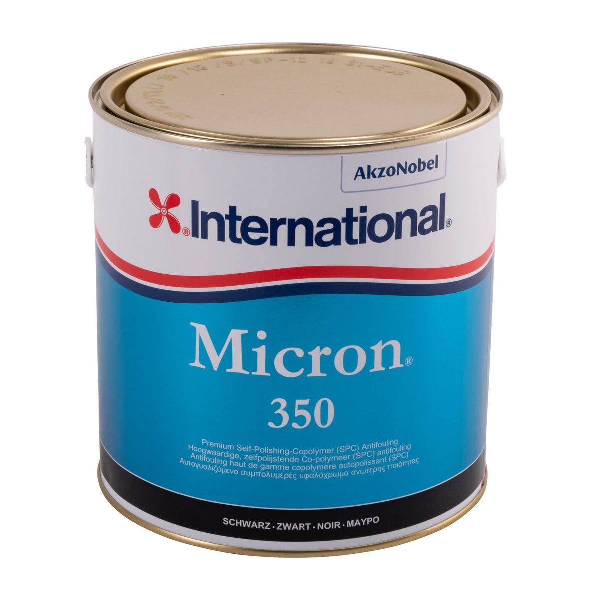 International Antifouling Micron 350, selbstpolierendes Antifouling für GFK, Holz, Stahl und Blei, effektiver Schutz vor Bewuchs - 0.75 - 2.5 Liter, rot, dover-weiß, blau, schwarz, marineblau, dunkelgrau, grün