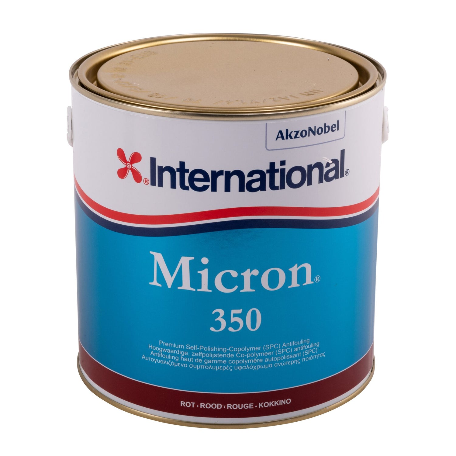 International Antifouling Micron 350, selbstpolierendes Antifouling für GFK, Holz, Stahl und Blei, effektiver Schutz vor Bewuchs - 0.75 - 2.5 Liter, rot, dover-weiß, blau, schwarz, marineblau, dunkelgrau, grün