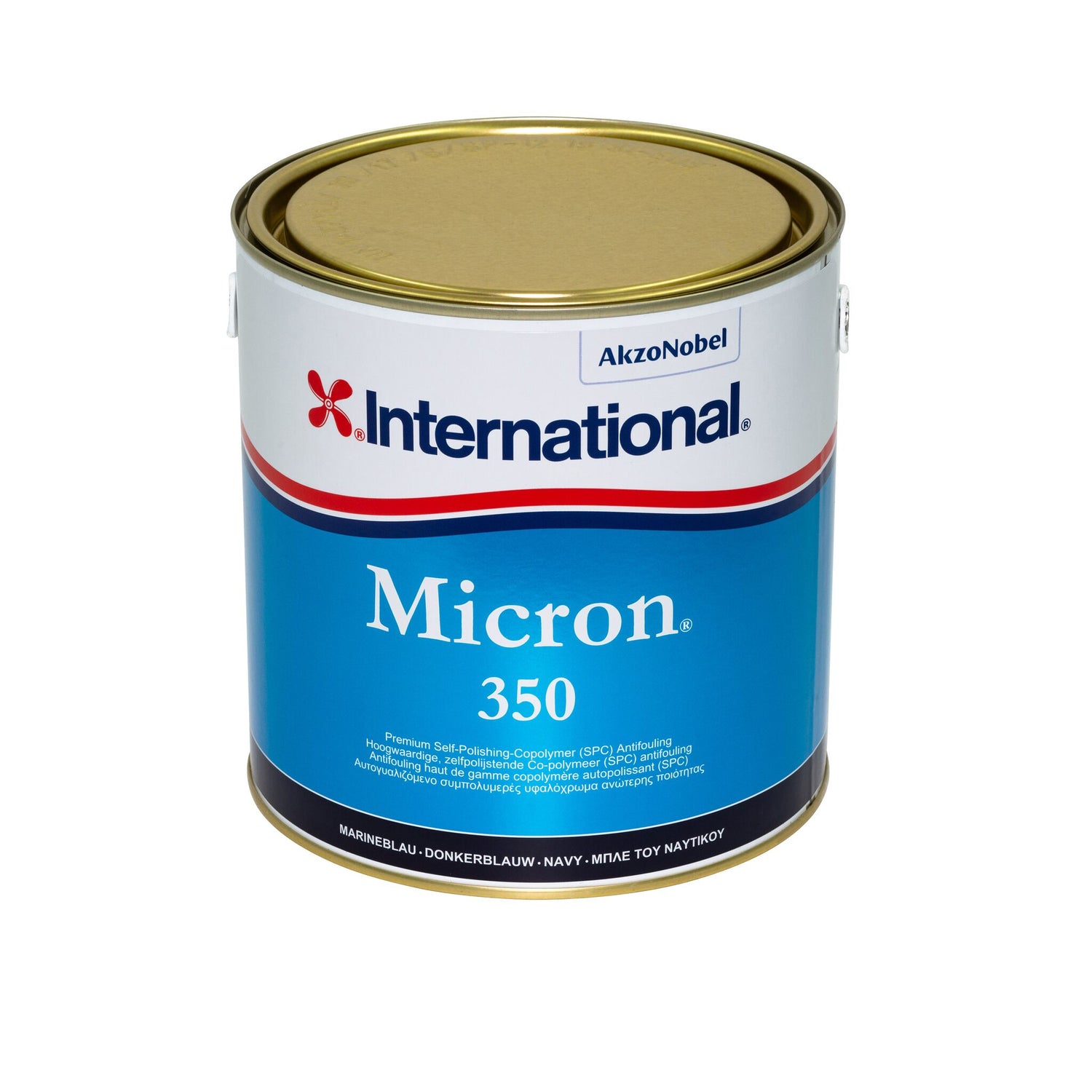 International Antifouling Micron 350, selbstpolierendes Antifouling für GFK, Holz, Stahl und Blei, effektiver Schutz vor Bewuchs - 0.75 - 2.5 Liter, rot, dover-weiß, blau, schwarz, marineblau, dunkelgrau, grün