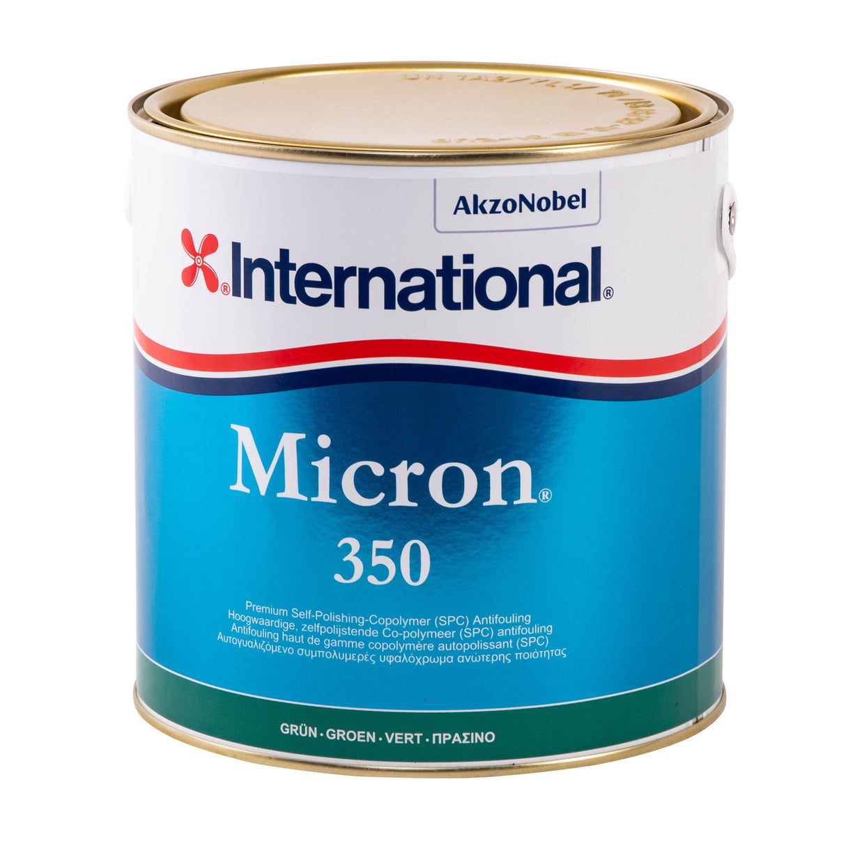 International Antifouling Micron 350, selbstpolierendes Antifouling für GFK, Holz, Stahl und Blei, effektiver Schutz vor Bewuchs - 0.75 - 2.5 Liter, rot, dover-weiß, blau, schwarz, marineblau, dunkelgrau, grün
