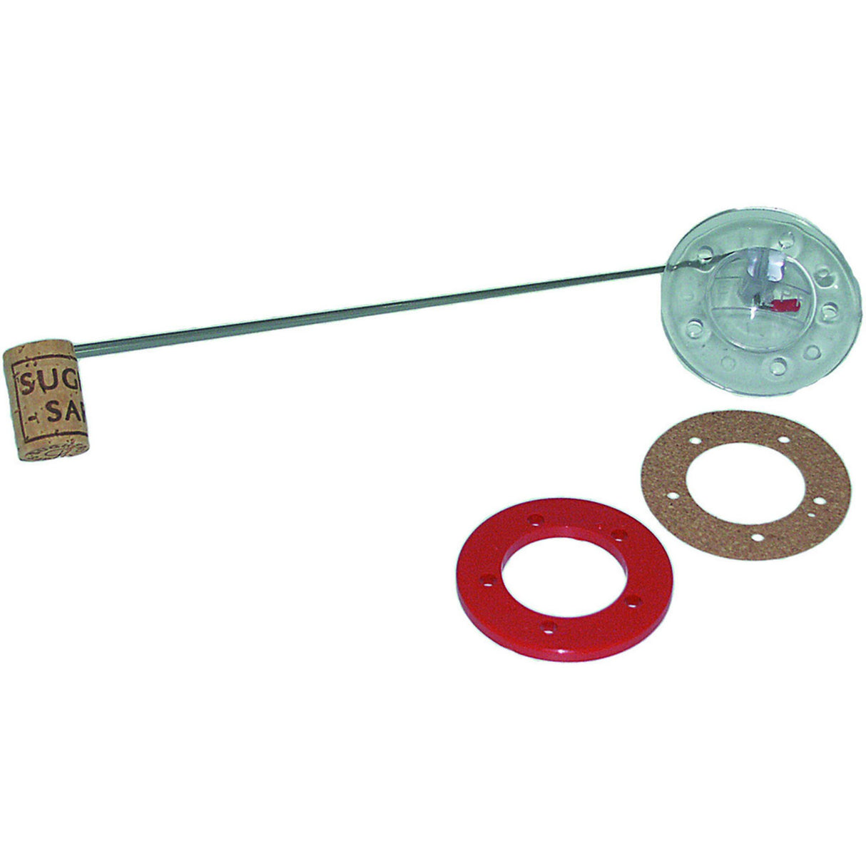 Mechanische Tankanzeige Füllstandanzeiger bis 200 mm, schlichtes Design aus Kork und Metall