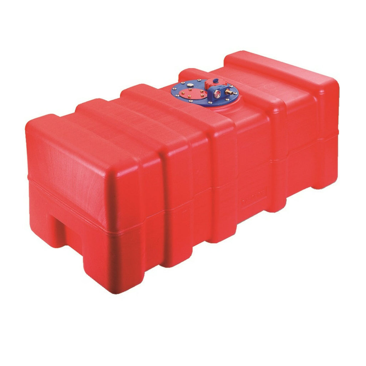 Plastic built-in tank made of high-quality polyethylene, CE-approved petrol or diesel tank, including flange plate with connections - 33 - 70 liters