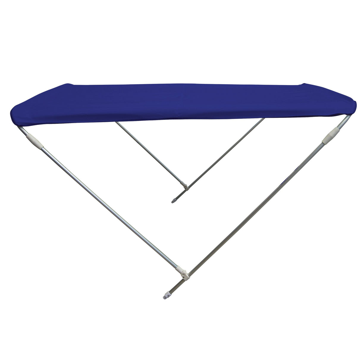 Bimini Sonnenverdeck mit 2 Alustangen, Schutz vor Sonne und Regen, klappbar und wasserdicht - 130 - 170 cm breit, navy oder weiß