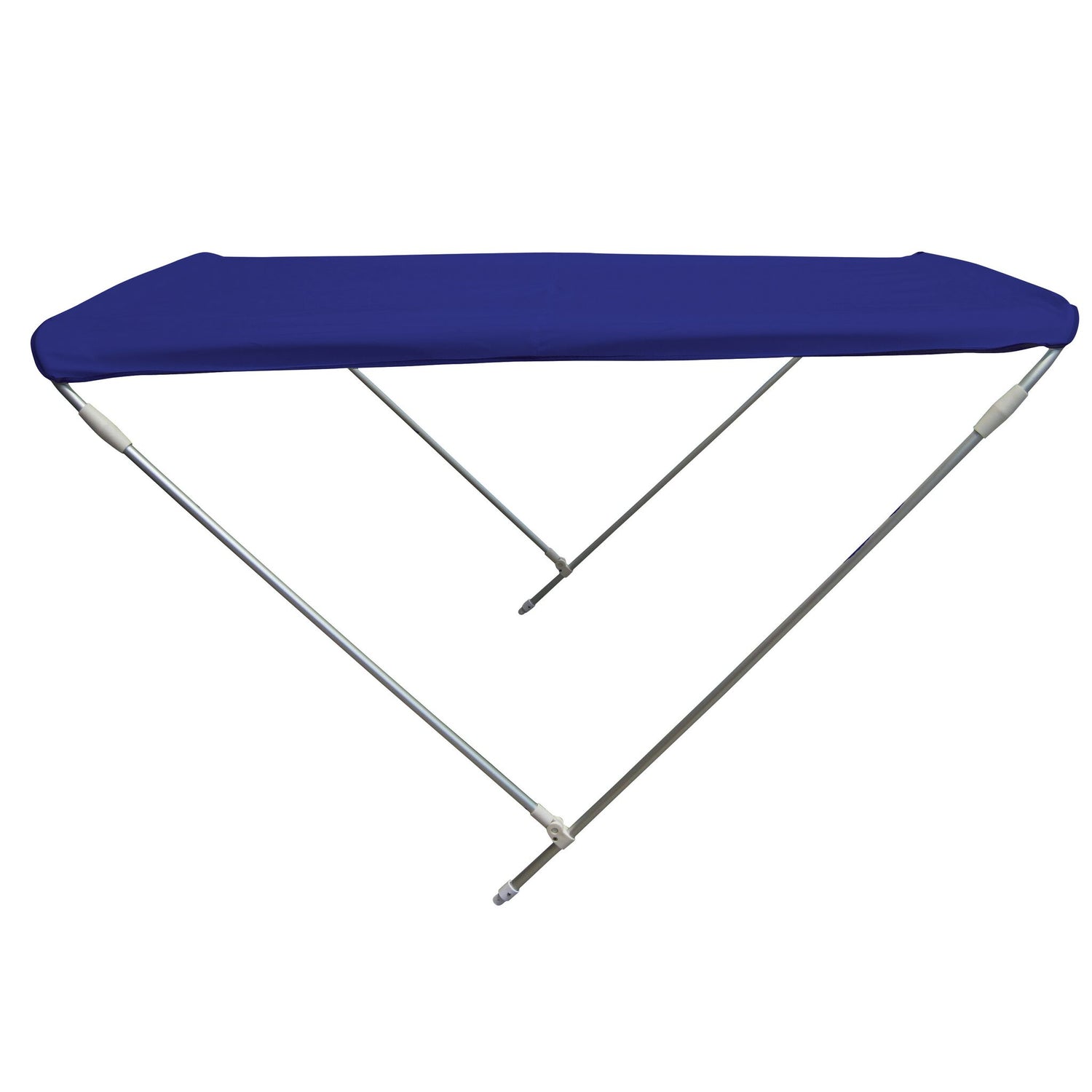 Bimini Sonnenverdeck mit 2 Alustangen, Schutz vor Sonne und Regen, klappbar und wasserdicht - 130 - 170 cm breit, navy oder weiß