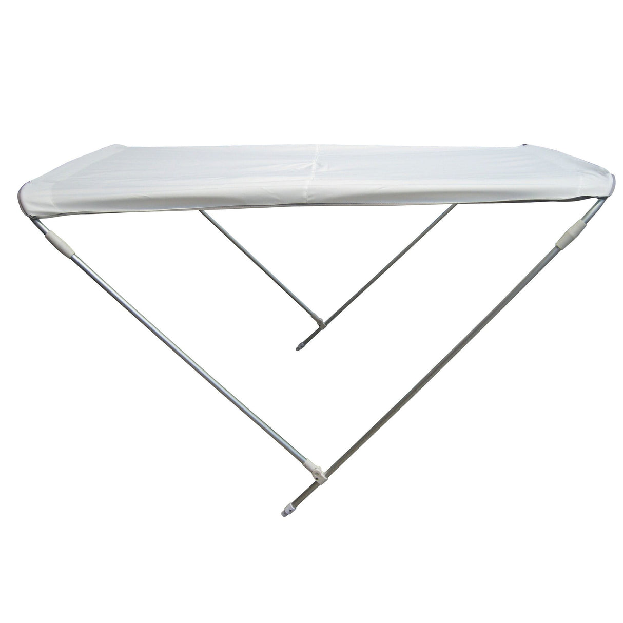 Bimini Sonnenverdeck mit 2 Alustangen, Schutz vor Sonne und Regen, klappbar und wasserdicht - 130 - 170 cm breit, navy oder weiß