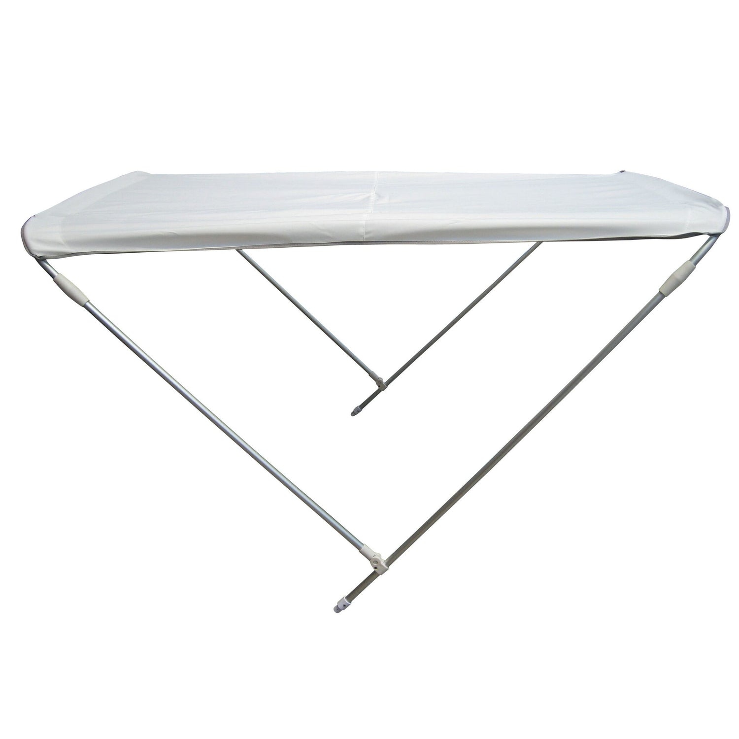 Bimini Sonnenverdeck mit 2 Alustangen, Schutz vor Sonne und Regen, klappbar und wasserdicht - 130 - 170 cm breit, navy oder weiß