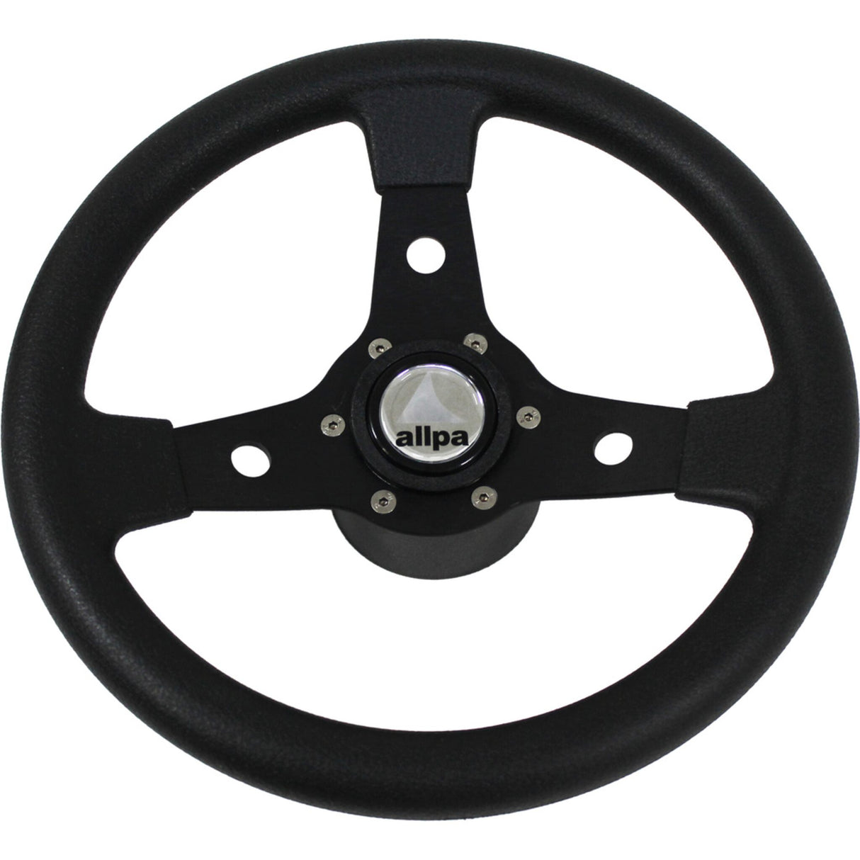 3-Speichen-Steuerrad aus eloxiertem Aluminium, Bootsteuerung, salzwasser- und UV-beständig, für Schlauch- und Motorboote, Durchmesser 310 mm