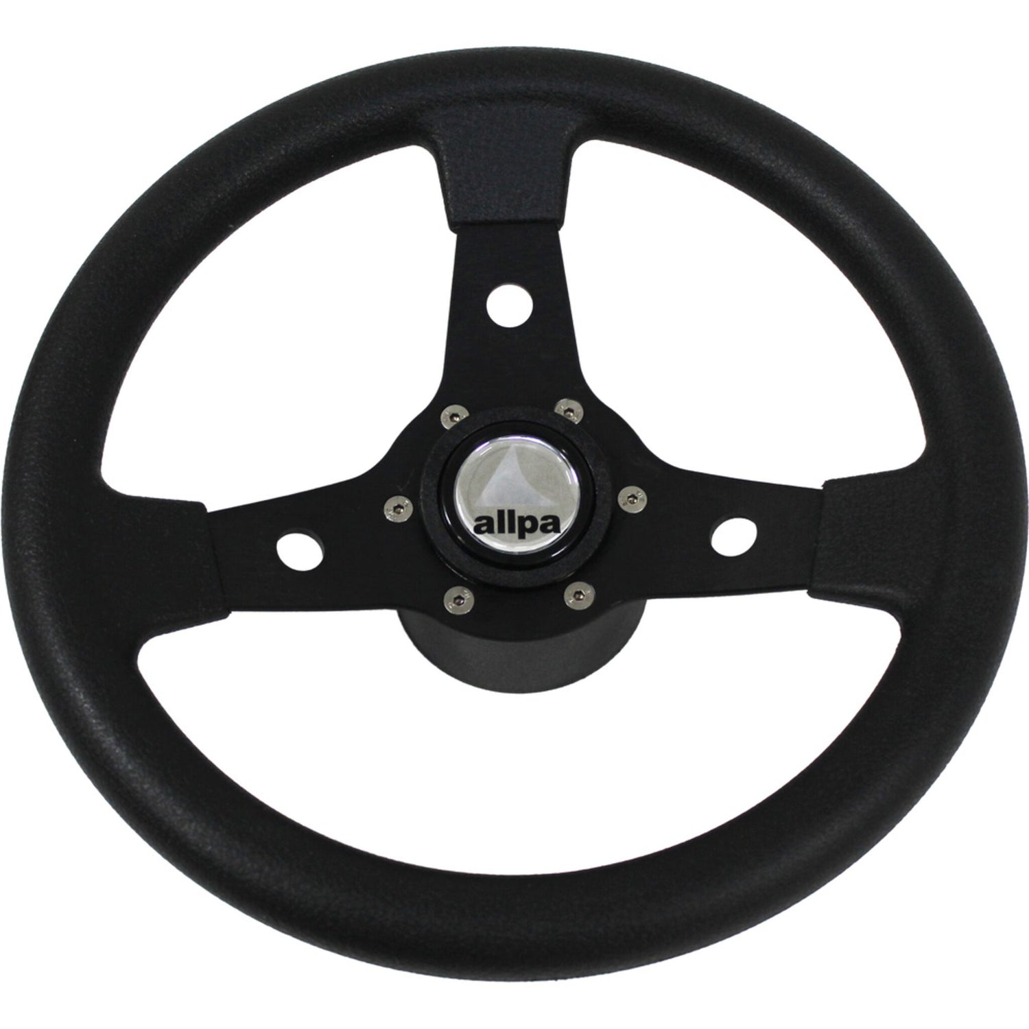 3-Speichen-Steuerrad aus eloxiertem Aluminium, Bootsteuerung, salzwasser- und UV-beständig, für Schlauch- und Motorboote, Durchmesser 310 mm