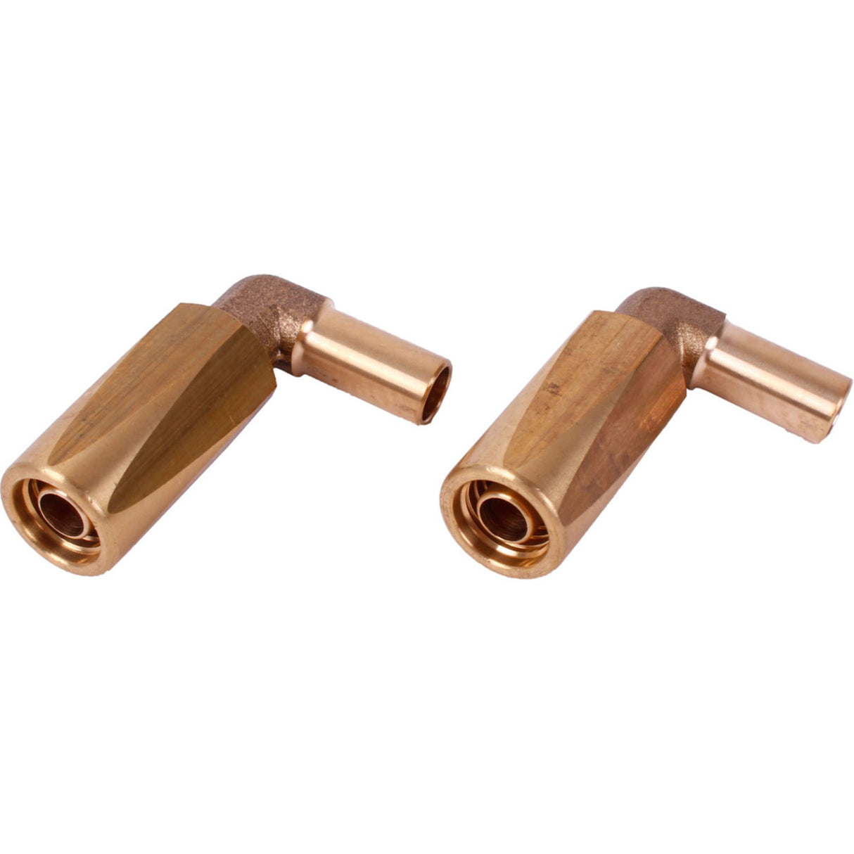VETUS bent hose couplings, brass, for nylon line Ø 8 x 12 mm, 2 pieces