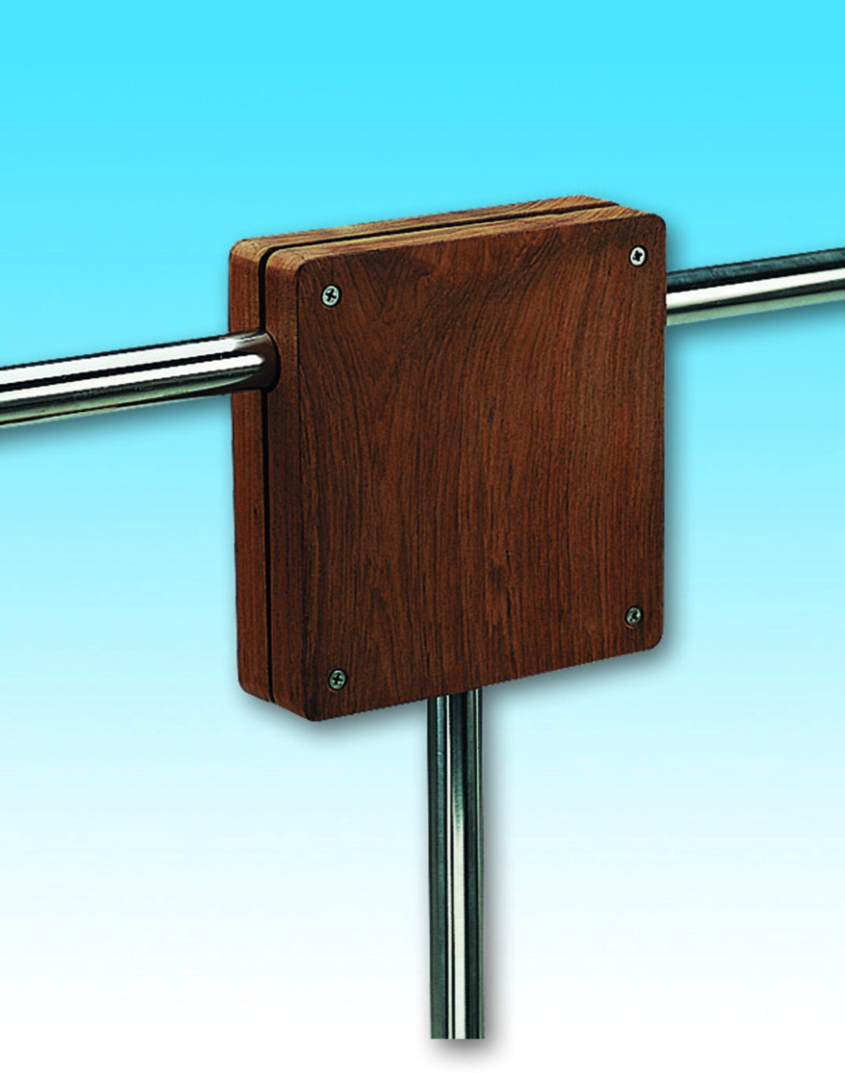 Motorhalterung Teakholz Außenbordmotorhalterung Reling-Montage, für Motoren bis 20 kg