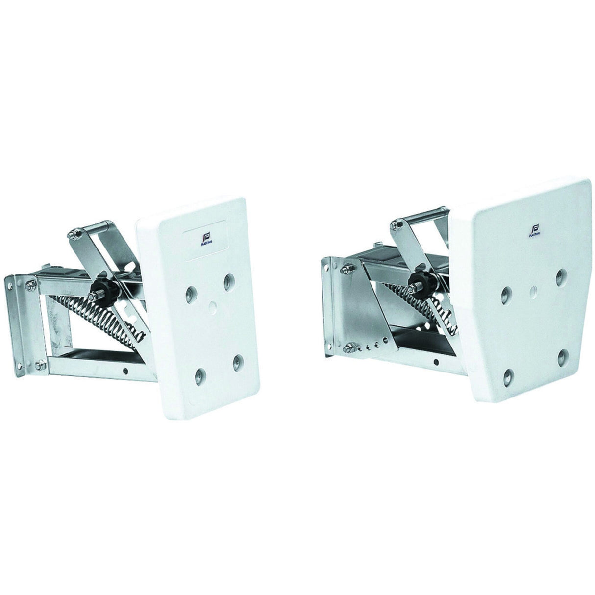 Stainless steel motor mount adjustable, plastic plate, 260 mm lifting height - up to 50 kg motor weight