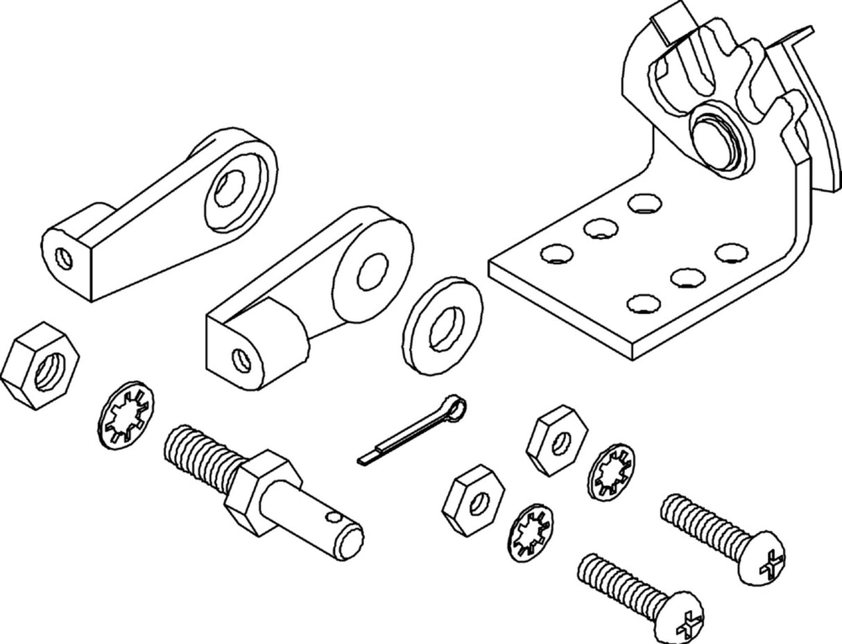 Teleflex Anschluss-Set universell für Außenborder, Adapter-Set, kompatibel mit EC-033/133/EEC-13 Kabeln