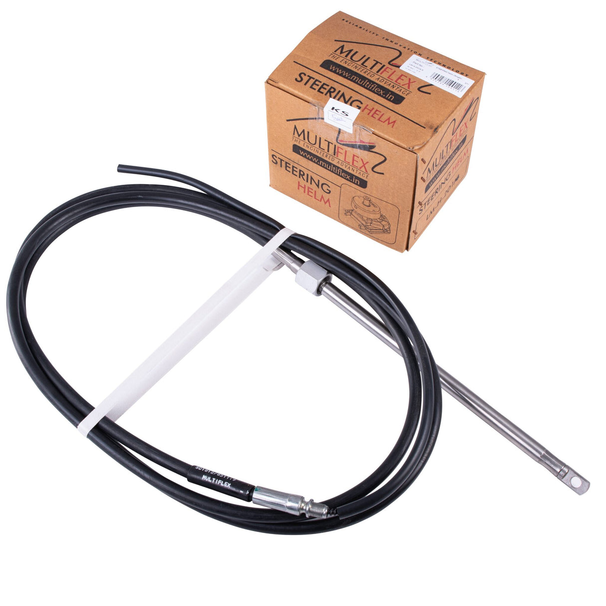 MULTIFLEX complete control system LITE 55 for motorboats up to 55 hp, control system, corrosion-resistant - 2.13 - 3.65 m