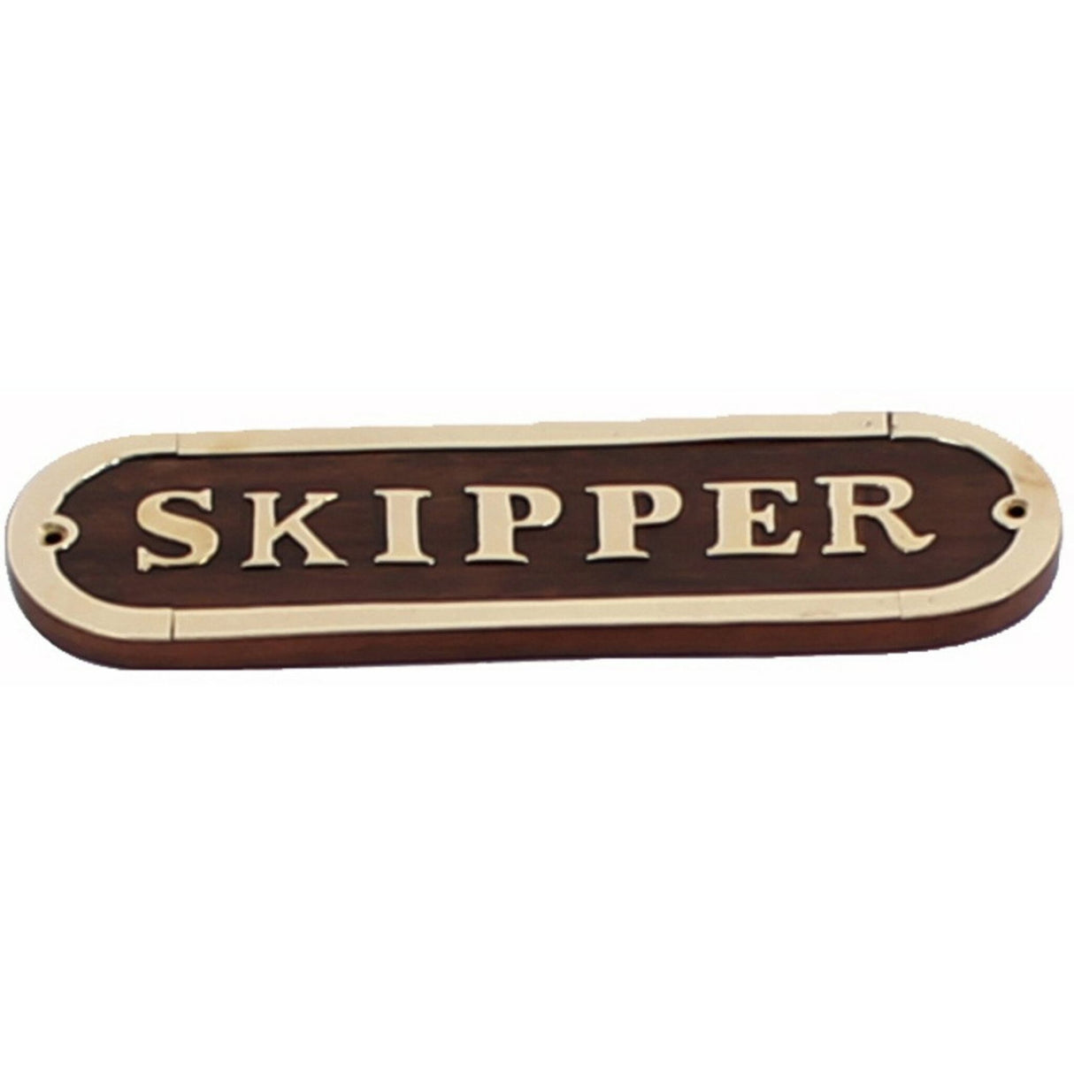 Türschild Hochwertiges Holz-Messing-Schild, Dekoratives Türschild, 17 x 5 cm