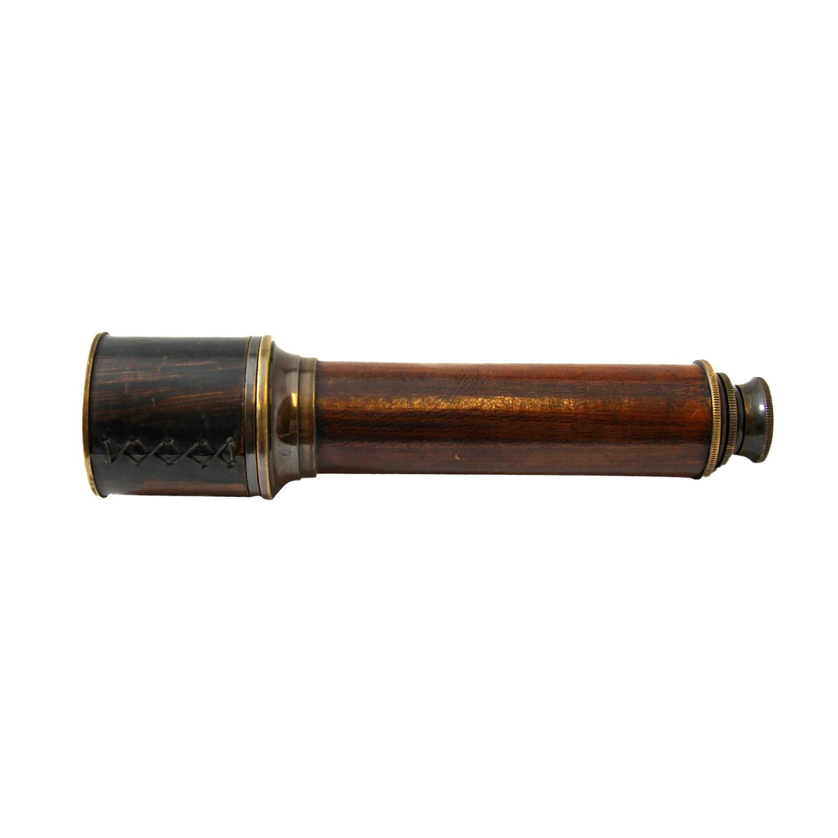 Telescope wooden optics 6x magnification, antique design, 40 cm length
