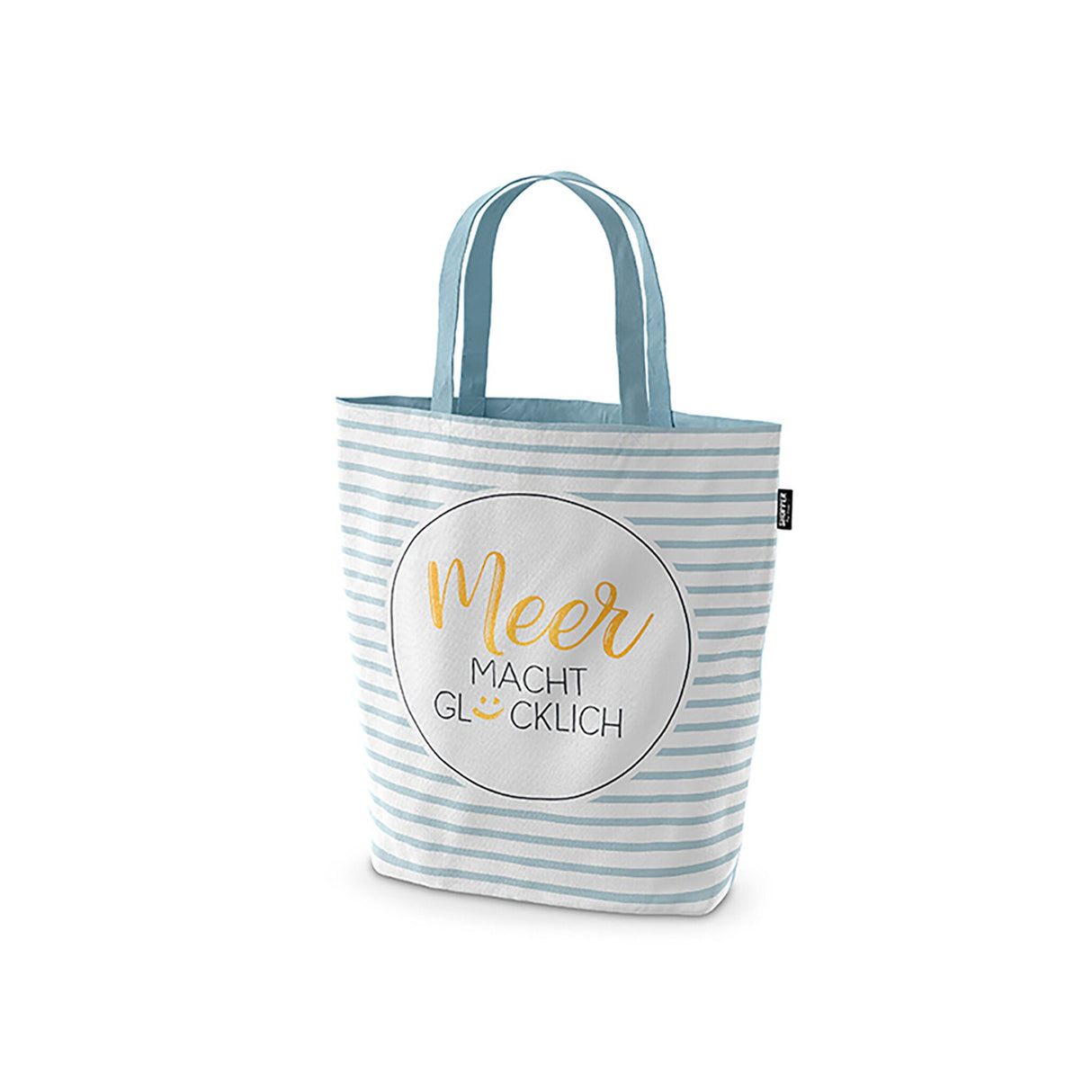 Shopper bag, organic cotton maritime shopping bag, environmentally friendly from Germany