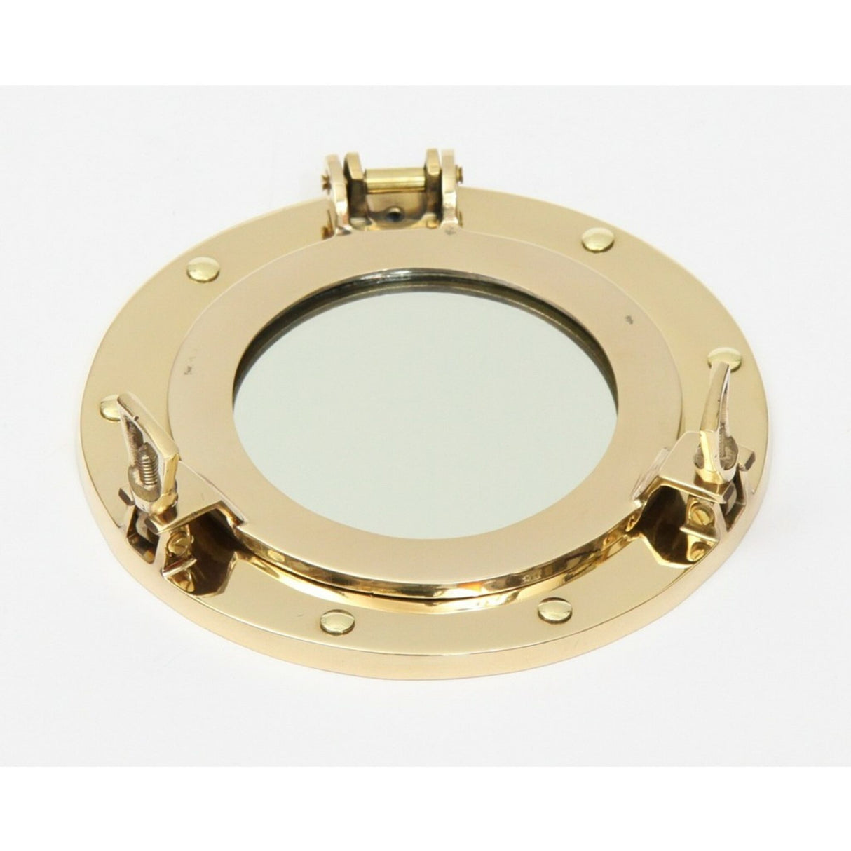 Porthole mirror brass elegant design, mirror accessory for sailing enthusiasts - 20 - 30 cm
