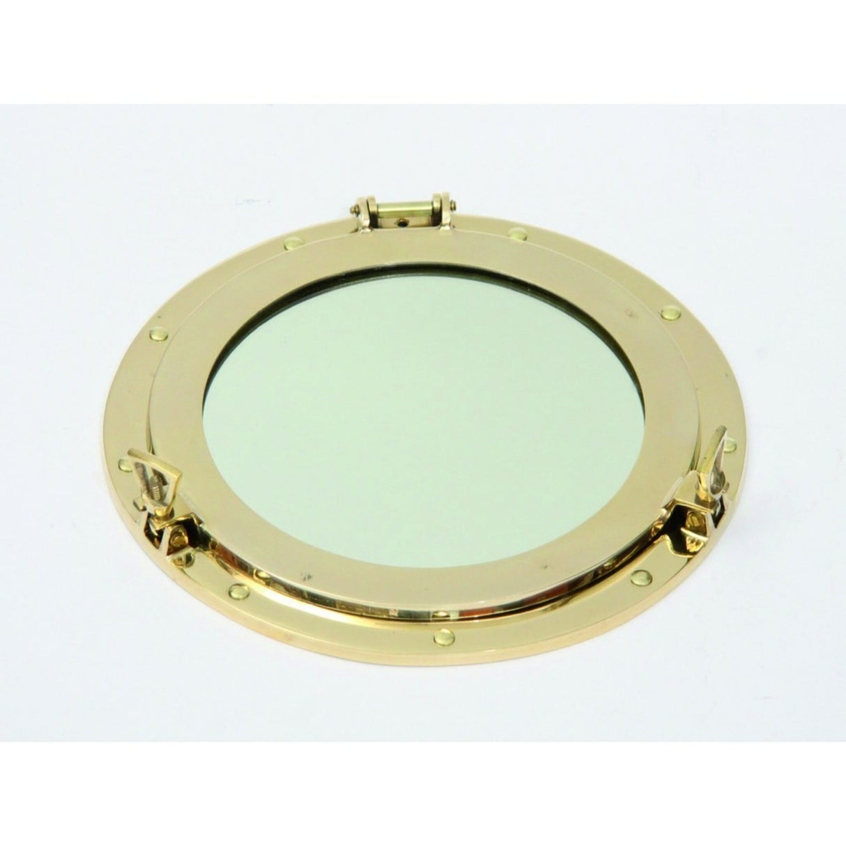 Porthole mirror brass elegant design, mirror accessory for sailing enthusiasts - 20 - 30 cm