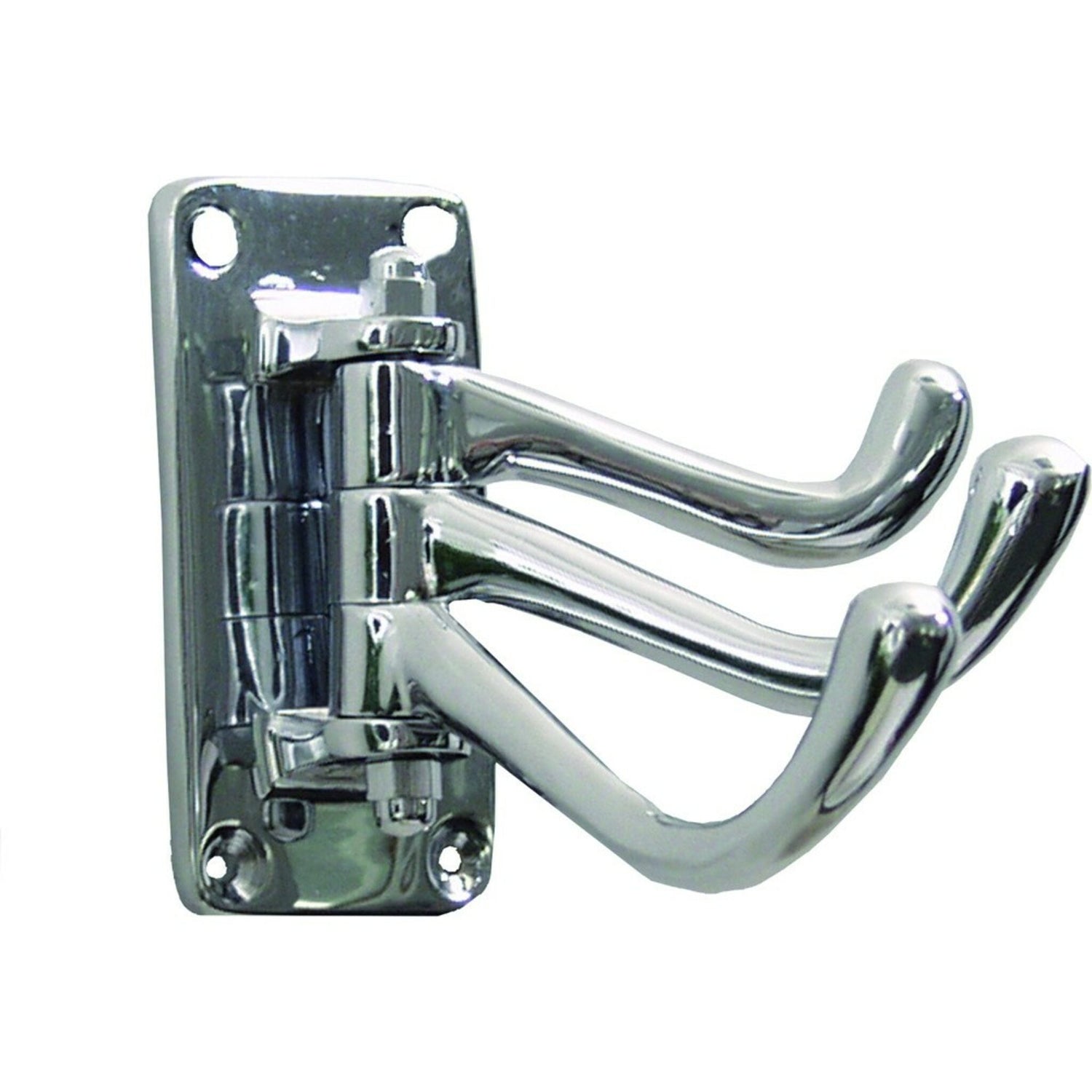 Kleiderhaken schwenkbar aus poliertem Messing oder Chrom, Wandhaken mit klassischem Design - 3-fach oder 4-fach (Optional mit Messing oder Chrom)