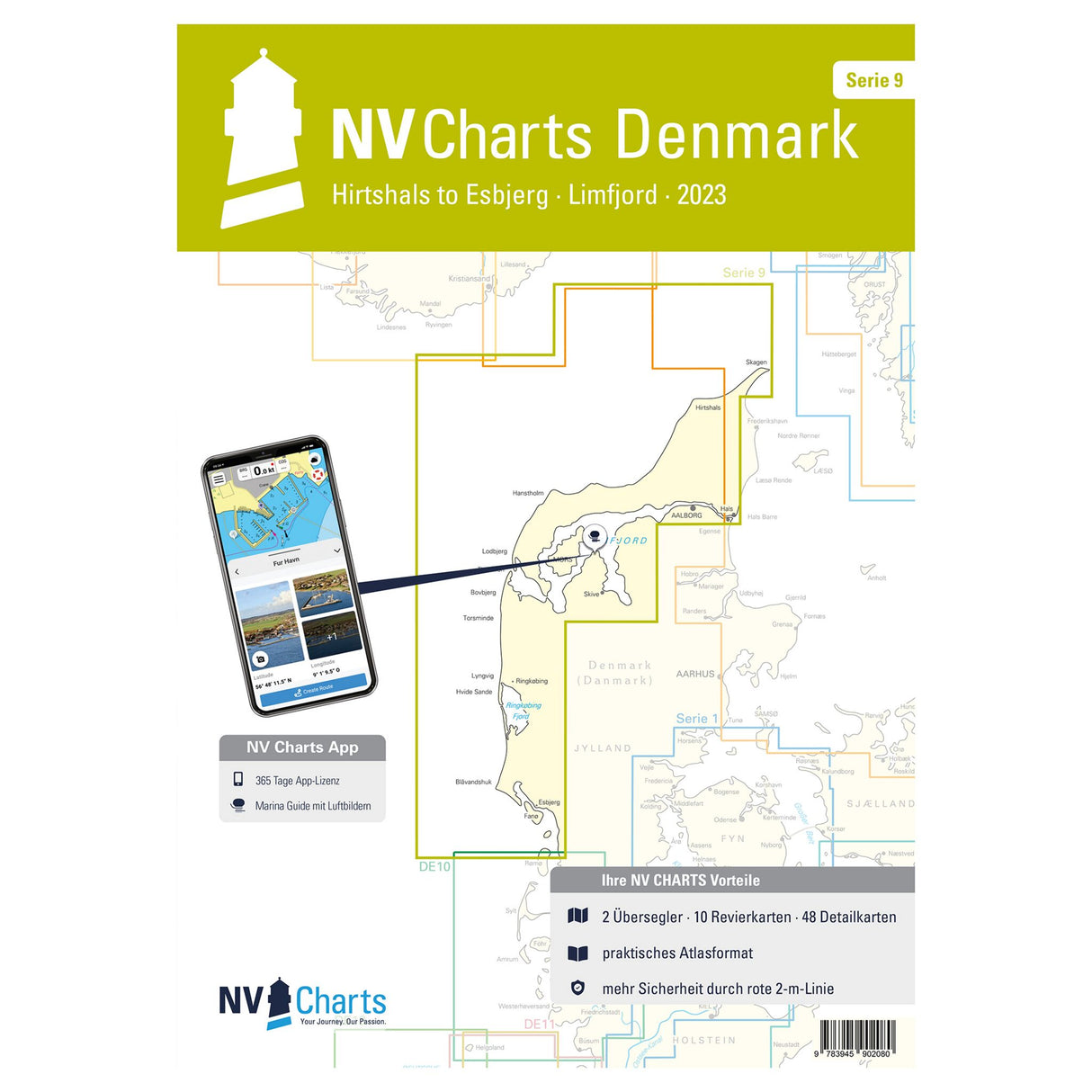 NV Atlas Seekarten Übersichtskarten Revierkarten Detailkarten, Segelkarten, Für Sportbootfahrer und Segler geeignet