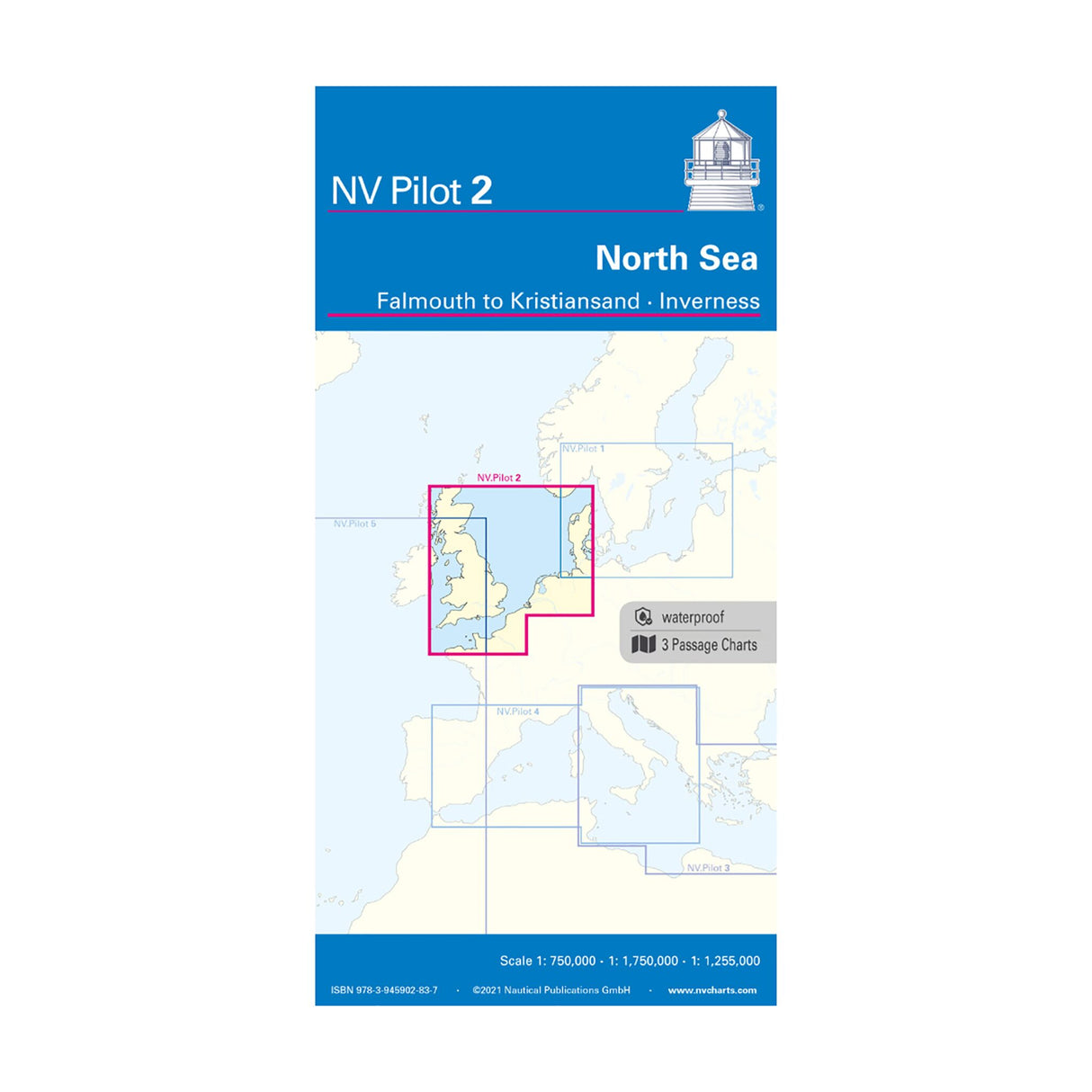 NV Lotsenkarte Seekarte Nordsee Falmouth Kristiansand Inverness 3er-Set Details 1:7500 Verkehrstrennung