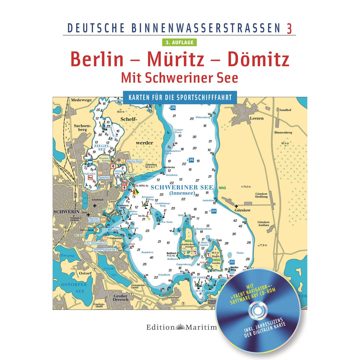 Tour guide Product type German Inland Waterways 3, water maps, 80 pages 22x30 cm