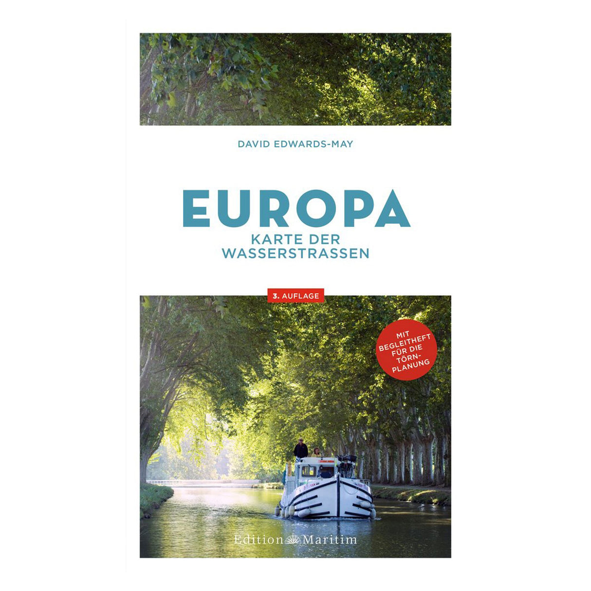 Karte Wasserstraßen Europa - Routenplaner Binnengewässer, Gewässerkarte, Ideal für Sportbootfahrer