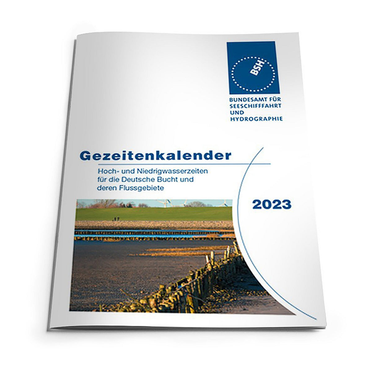 BSH Tide Calendar 2023 compact edition, tide calendar, 136 pages for German Bight