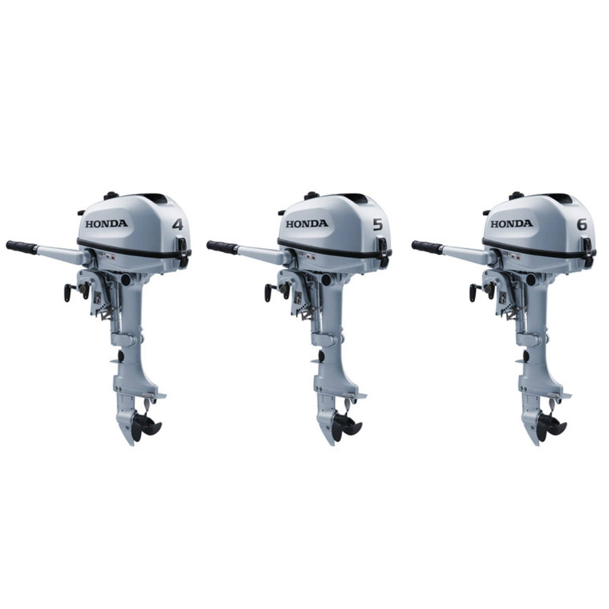 HONDA Ersatzpropeller Aluminium 3-Blatt für Außenborder BF4AH BF5DH BF6AH, Propeller, 7 7/8" X 6 3/4"