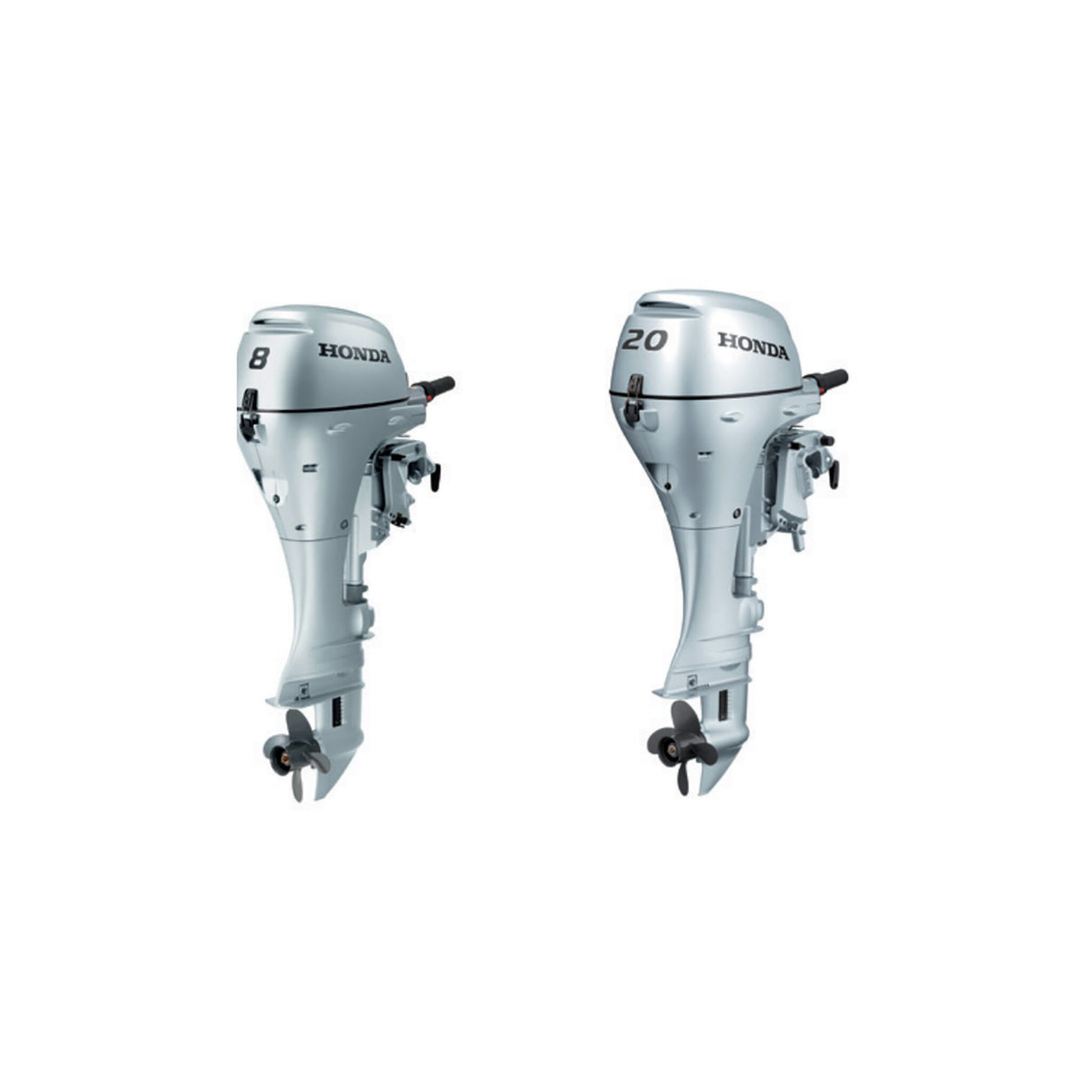 HONDA Ersatzpropeller 4-Blatt Aluminium für BF8D BF10D BF15D BF20D, Außenborder Propeller, passgenau für Benzinmotoren