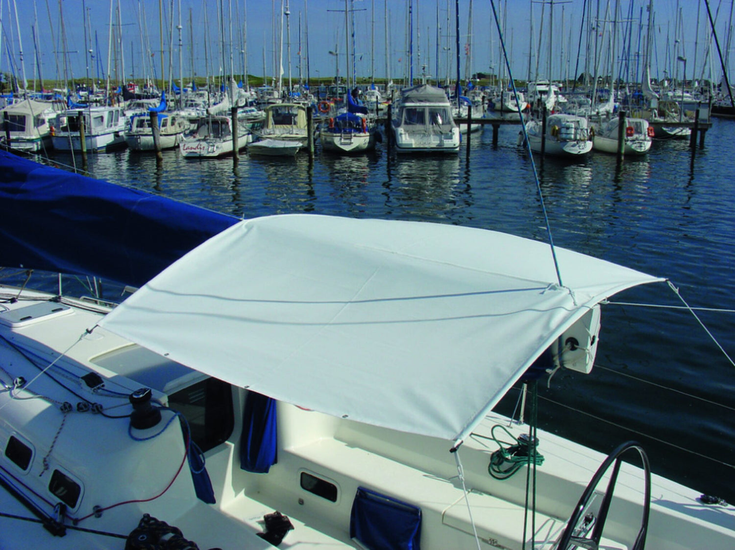 Oleu-Segel Sonnen- und Regensegel ohne Gestänge, 100% wasserdicht, UV-beständig, windstabil bis 5 Bft - 190 - 360 cm