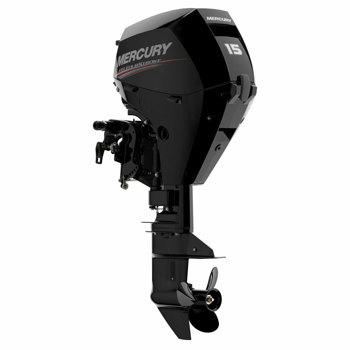 Mercury Außenborder 15 PS EFI, Kurzschaft-Bootsmotor, Handstarter & multifunktionale Steuerpinne