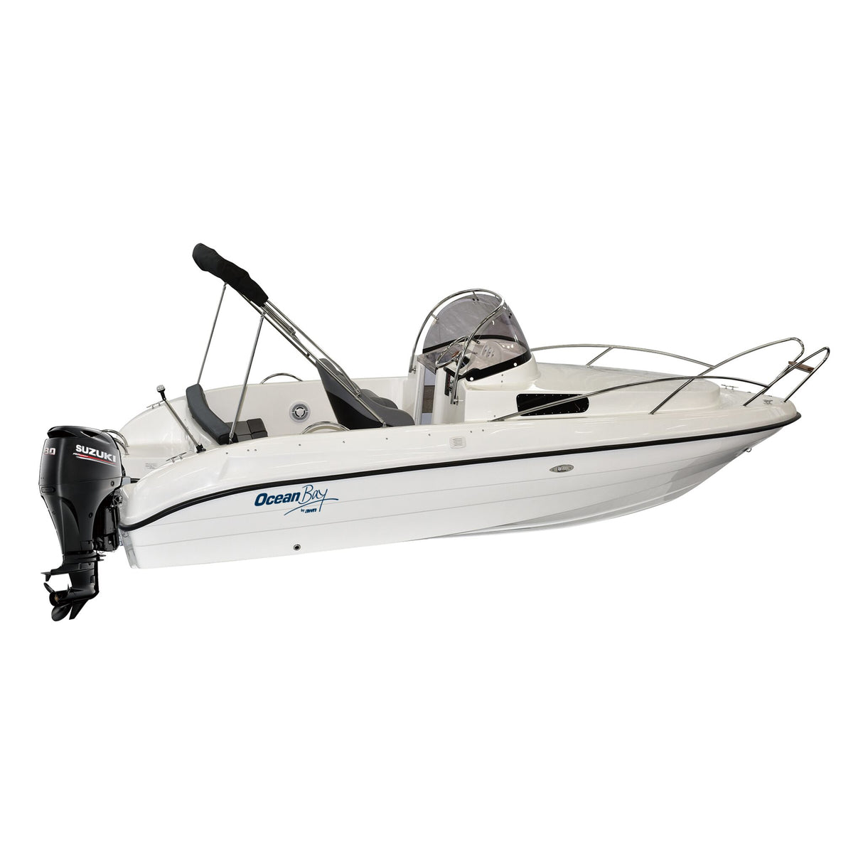 OceanBay GFK-Boot MM-565 Cabin mit großer Kabine, Sportboot, praktischer Stauraum und wählbare Polsterfarben - (Optional mit Trailer)