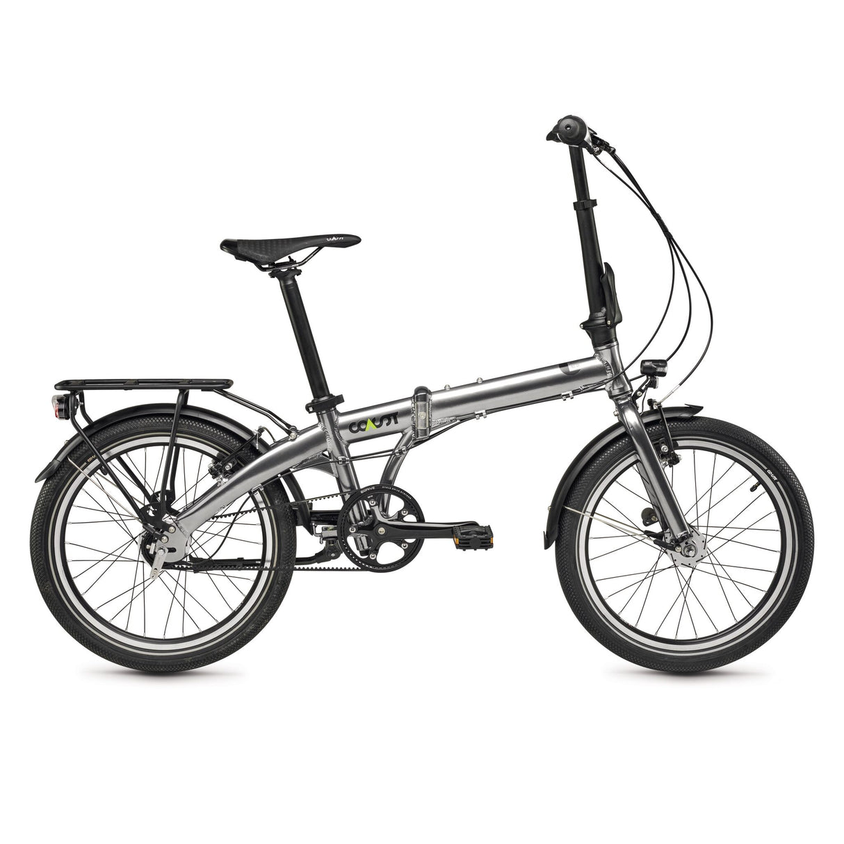 COAST Klapprad HIGHTIDE NO. 02, 7-Gang Faltrad mit sportlichem Design, straßenverkehrstauglich - schwarz oder anthrazit