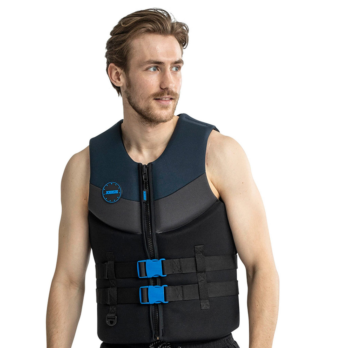 Jobe Neoprene Life Jacket Men, 50N, Flexible Limestone Neoprene with D-Ring and Adjustable Webbing - S – 3XL+