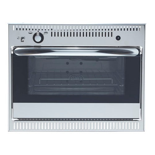 Eno Einbauofen Emaille Edelstahl, Backofen, kompakt mit elektronischer Zündung und großem Kochvolumen