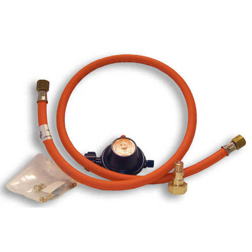 Eno Regler & Gasschlauch 1 Mtr 50 mbar, Druckminderer, sicheres Modell XYZ123