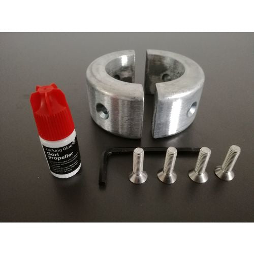 Gori Anode Ring für Wellenanlage 18-20 Fuß, Schutz für Boote, Modell XYZ123, schwarz