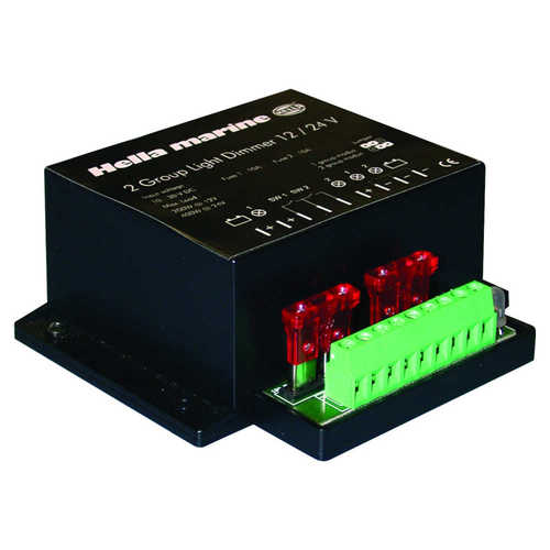 Hella light dimmer 2 groups voltage control soft start, LED light control, protection against battery discharge